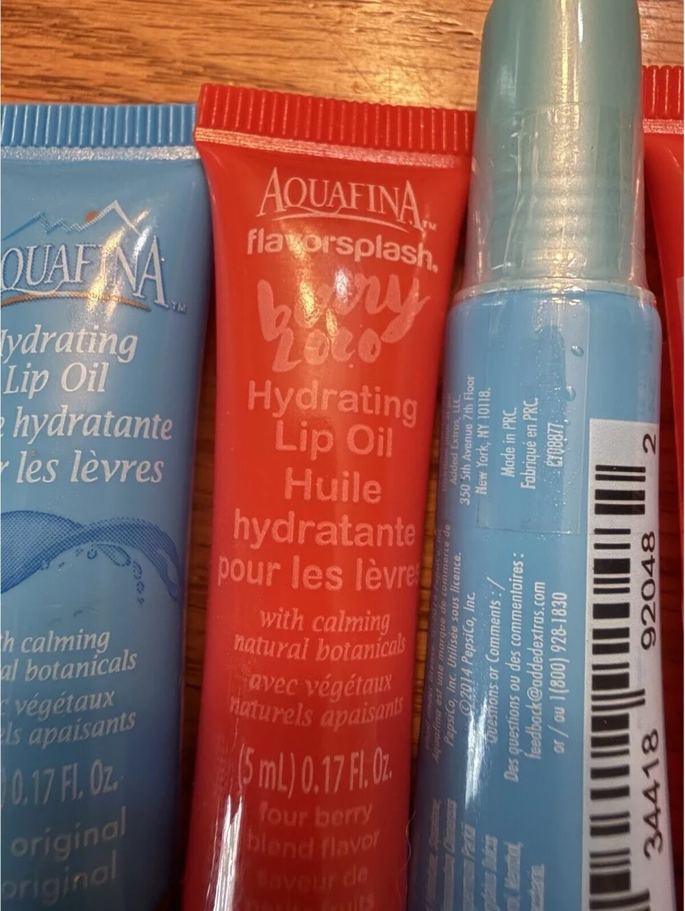 6 Aquafina Flavor, Splash, Hydrating Lip Oil